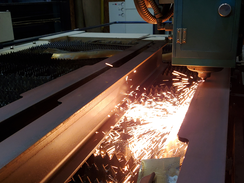 金属加工の様子